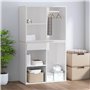 Armoire de dressing Blanc brillant 80x40x65cm Bois d'ingénierie