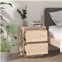 vidaXL Comodino 40x35x50 cm in Legno Massello di Pino