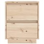 vidaXL Comodino 40x35x50 cm in Legno Massello di Pino