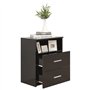 Table de chevet Noir 50x32x60 cm