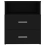 Table de chevet Noir 50x32x60 cm