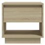 Comodino Rovere Sonoma 45x34x44 cm in Truciolato