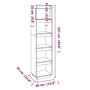 vidaXL Libreria/Divisorio 40x35x167 cm in Legno Massello di Pino