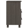 vidaXL Comodini HAMAR 2 pz Grigio Chiaro 40x35x62 cm Legno di Pino