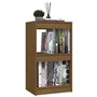 Bibliothèque VidaXL Marron miel 40x30x71,5 cm Bois de pin massif Étagère murale simple Transitionnelle