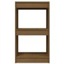 Bibliothèque VidaXL Marron miel 40x30x71,5 cm Bois de pin massif Étagère murale simple Transitionnelle