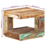 Tavolino da Salotto 45x45x40 cm in Legno Massello di Recupero