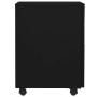 vidaXL Schedario Mobile Nero 39x45x60 cm in Acciaio