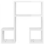 Étagères murales 2 pcs Blanc brillant 50x15x50 cm Aggloméré