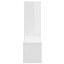Étagères murales 2 pcs Blanc brillant 50x15x50 cm Aggloméré