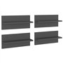 Mensole a Muro 4 pz Grigie 40x11