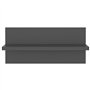 Mensole a Muro 4 pz Grigie 40x11,5x18 cm in Truciolato