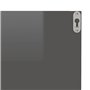 Mensole a Muro 2 pz Grigio Lucido 40x11,5x18 cm