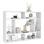 Étagère murale Blanc brillant 75x16x55 cm Aggloméré