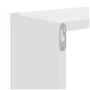 Étagères murales 2 pcs Blanc brillant 100x15x20 cm Aggloméré