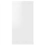 Mensole Parete a Cubo 4 pz Bianco Lucido 100x15x30cm Truciolato