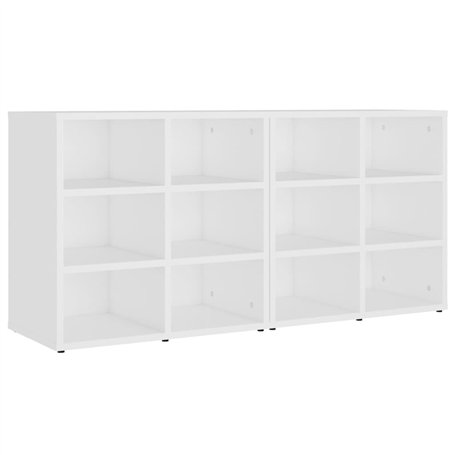 Armoires à chaussures 2 pcs Blanc 52