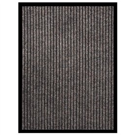 vidaXL Paillasson rayé beige 60x80 cm