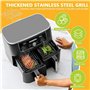 Accessoires pour Friteuse en Acier Inoxydable 304, Support Multifonction Double Couche avec Brochette Compatible avec Ninja Food