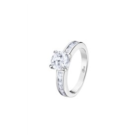 LOTUS SILVER Bague LP3444-3/118 Pure Essential Argent Solitaire Set zirconia Femme