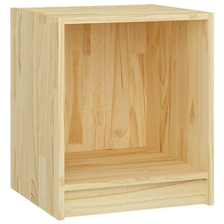 vidaXL Bois de Pin Massif Table de Chevet Table de Nuit Armoire de Chevet Armoire de Lit Chambre à Coucher Maison Intérieur 35