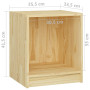 vidaXL Bois de Pin Massif Table de Chevet Table de Nuit Armoire de Chevet Armoire de Lit Chambre à Coucher Maison Intérieur 35,5