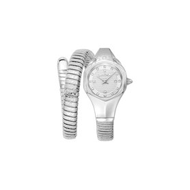 Just Cavalli Femme Analogique Quartz Montre avec Bracelet en Acier Inoxydable JC1L270M0015