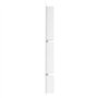 Niche de douche avec 3 compartiments Blanc brillant 41x99x9 cm