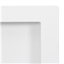 Niche de douche avec 3 compartiments Blanc brillant 41x99x9 cm