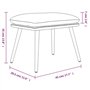 vidaXL Repose-Pied Pouf de Salon Tabouret de Canapé Meuble de Salle de Séjour Tabouret de Salon Gris Foncé 45x29,5x35 cm Tissu e