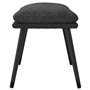 vidaXL Repose-Pied Pouf de Salon Tabouret de Canapé Meuble de Salle de Séjour Tabouret de Salon Gris Foncé 45x29,5x35 cm Tissu e