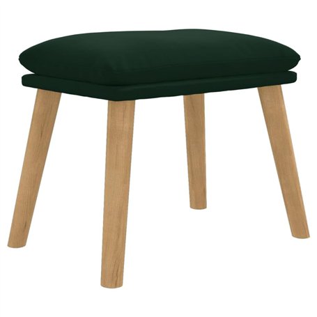 vidaXL Repose-Pied Pouf de Salon Tabouret de Canapé Meuble de Salle de Séjour Tabouret de Salon Intérieur Vert Foncé 45x29