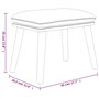vidaXL Repose-Pied Pouf de Salon Tabouret de Canapé Meuble de Salle de Séjour Tabouret de Salon Intérieur Vert Foncé 45x29,5x35 