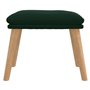 vidaXL Repose-Pied Pouf de Salon Tabouret de Canapé Meuble de Salle de Séjour Tabouret de Salon Intérieur Vert Foncé 45x29,5x35 