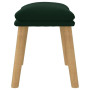 vidaXL Repose-Pied Pouf de Salon Tabouret de Canapé Meuble de Salle de Séjour Tabouret de Salon Intérieur Vert Foncé 45x29,5x35 