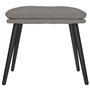 Repose-pied Gris clair 45x29,5x35 cm Tissu