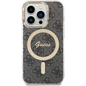 GUESS CG Mobile Coque pour iPhone 15 Pro Max – Compatible avec MagSafe IML 4G – Coque Rigide Anti-Rayures – Résistante aux Chute