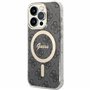 GUESS CG Mobile Coque pour iPhone 15 Pro Max – Compatible avec MagSafe IML 4G – Coque Rigide Anti-Rayures – Résistante aux Chute