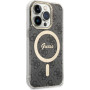 GUESS CG Mobile Coque pour iPhone 15 Pro Max – Compatible avec MagSafe IML 4G – Coque Rigide Anti-Rayures – Résistante aux Chute