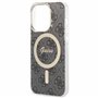 GUESS CG Mobile Coque pour iPhone 15 Pro Max – Compatible avec MagSafe IML 4G – Coque Rigide Anti-Rayures – Résistante aux Chute