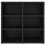 vidaXL Armoire à Chaussures Noir 52,5x30x50 cm, Armoire de Rangement de Chaussures, Porte-Chaussures, Meuble à Chaussures, Suppo
