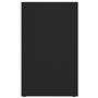 vidaXL Armoire à Chaussures Noir 52,5x30x50 cm, Armoire de Rangement de Chaussures, Porte-Chaussures, Meuble à Chaussures, Suppo