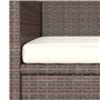 vidaXL Lot de 4 tabourets de jardin en polyrotin Marron
