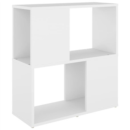 vidaXL Bibliothèque Armoire à Livres Etagère à Livres Séparateur de Pièce Armoire de Bureau Salon Intérieur Blanc 60x24x63 cm Ag