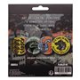Godzilla Lot de 4 dessous de verre antidérapants imprimés