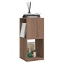 vidaXL Armoire Rotative Etagère sur Pied Armoire Tournante Etagère Tournante Salon Salle de Séjour Maison Chêne Sonoma 34,5x34,5