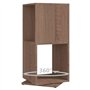 vidaXL Armoire Rotative Etagère sur Pied Armoire Tournante Etagère Tournante Salon Salle de Séjour Maison Chêne Sonoma 34,5x34,5