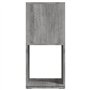 vidaXL Armoire Rotative Etagère sur Pied Armoire Tournante Etagère Tournante Salon Salle de Séjour Maison Gris Béton 34,5x34,5x7