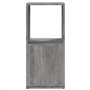 vidaXL Armoire Rotative Etagère sur Pied Armoire Tournante Etagère Tournante Salon Salle de Séjour Maison Gris Béton 34,5x34,5x7