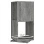 vidaXL Armoire Rotative Etagère sur Pied Armoire Tournante Etagère Tournante Salon Salle de Séjour Maison Gris Béton 34,5x34,5x7